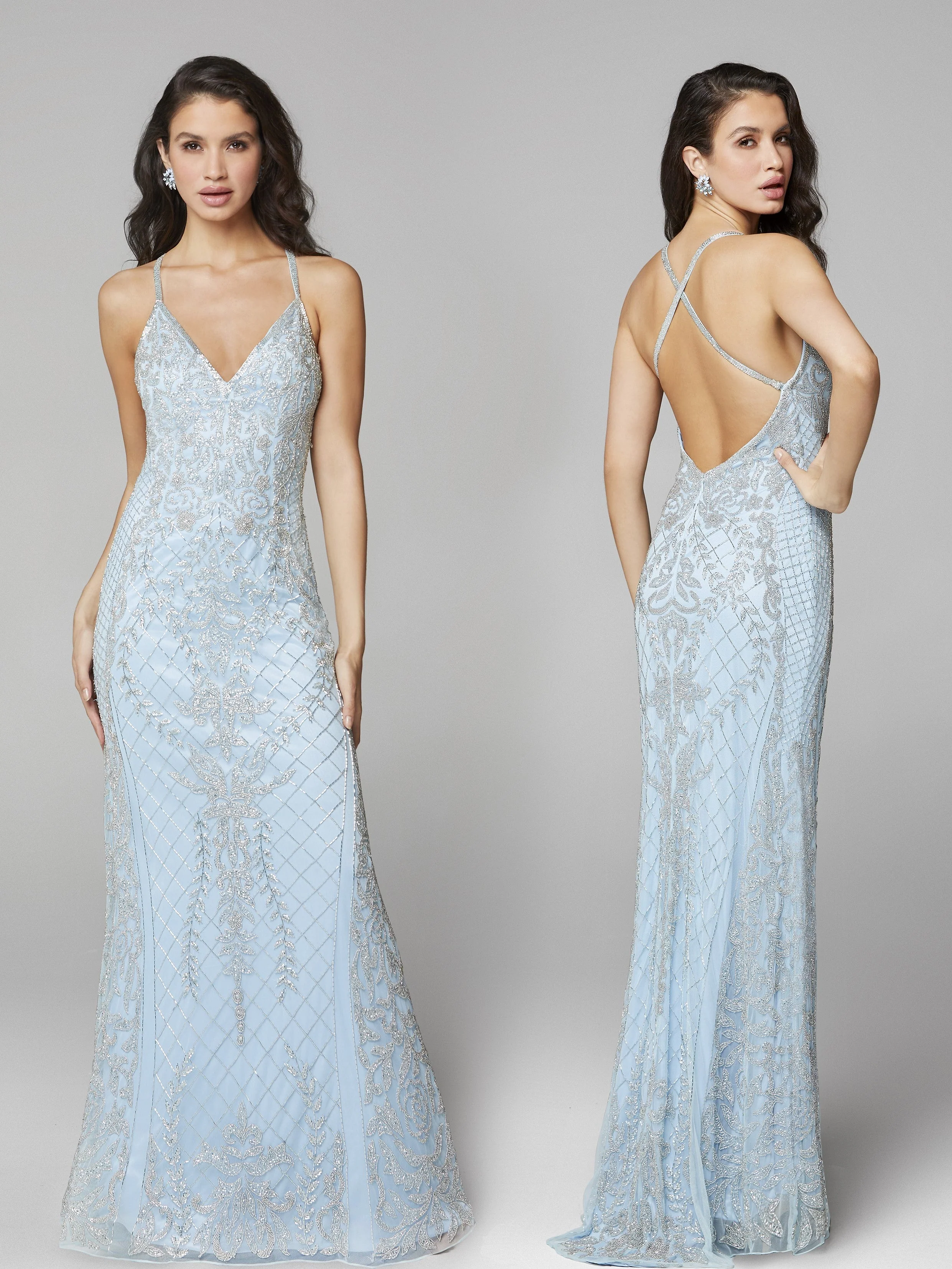 Primavera Couture 3428 Size 22 Yellow Embellished beaded v neckline prom dress Evening Gown - Image 17
