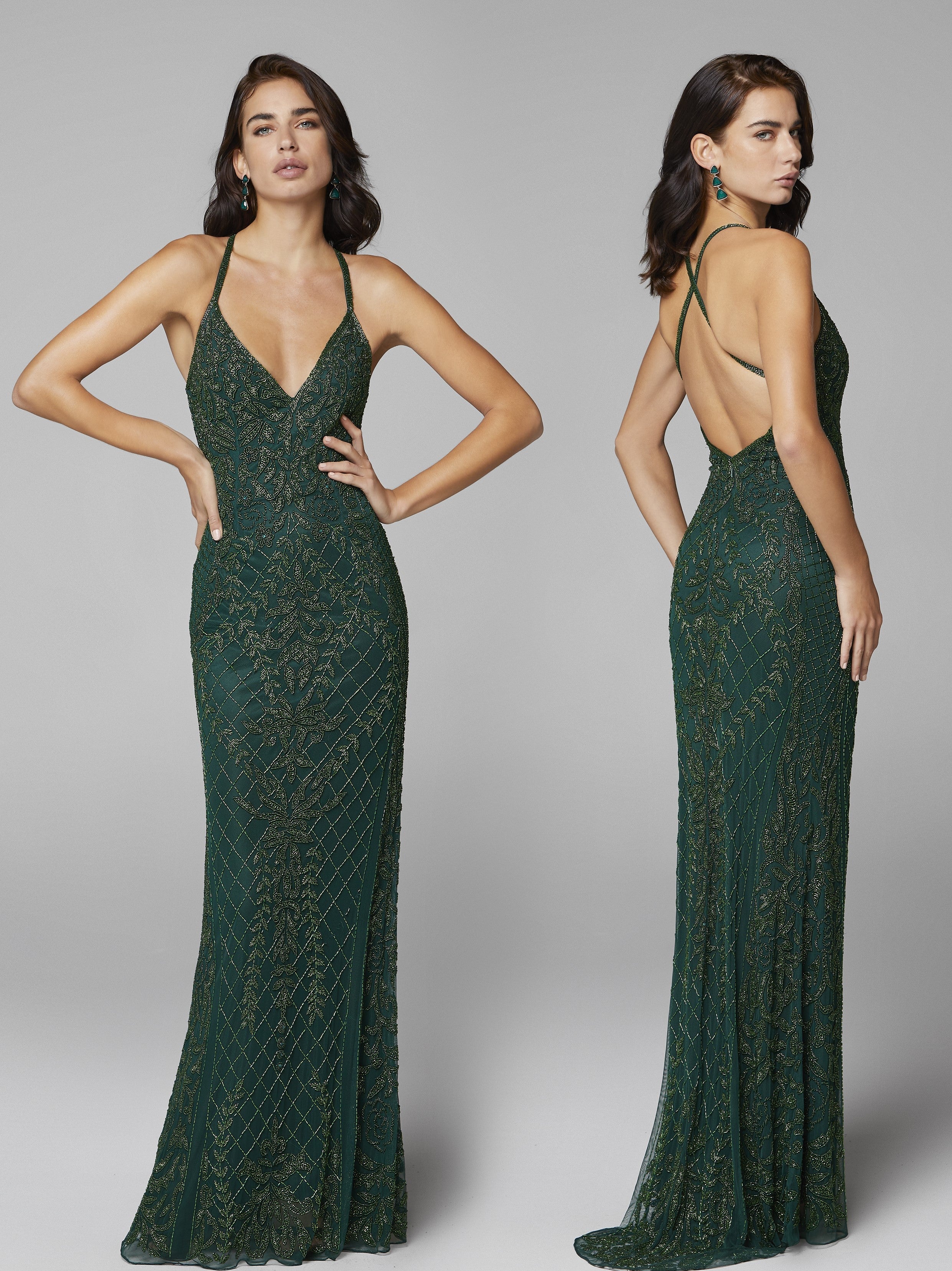 Primavera Couture 3428 Size 22 Yellow Embellished beaded v neckline prom dress Evening Gown - Image 18