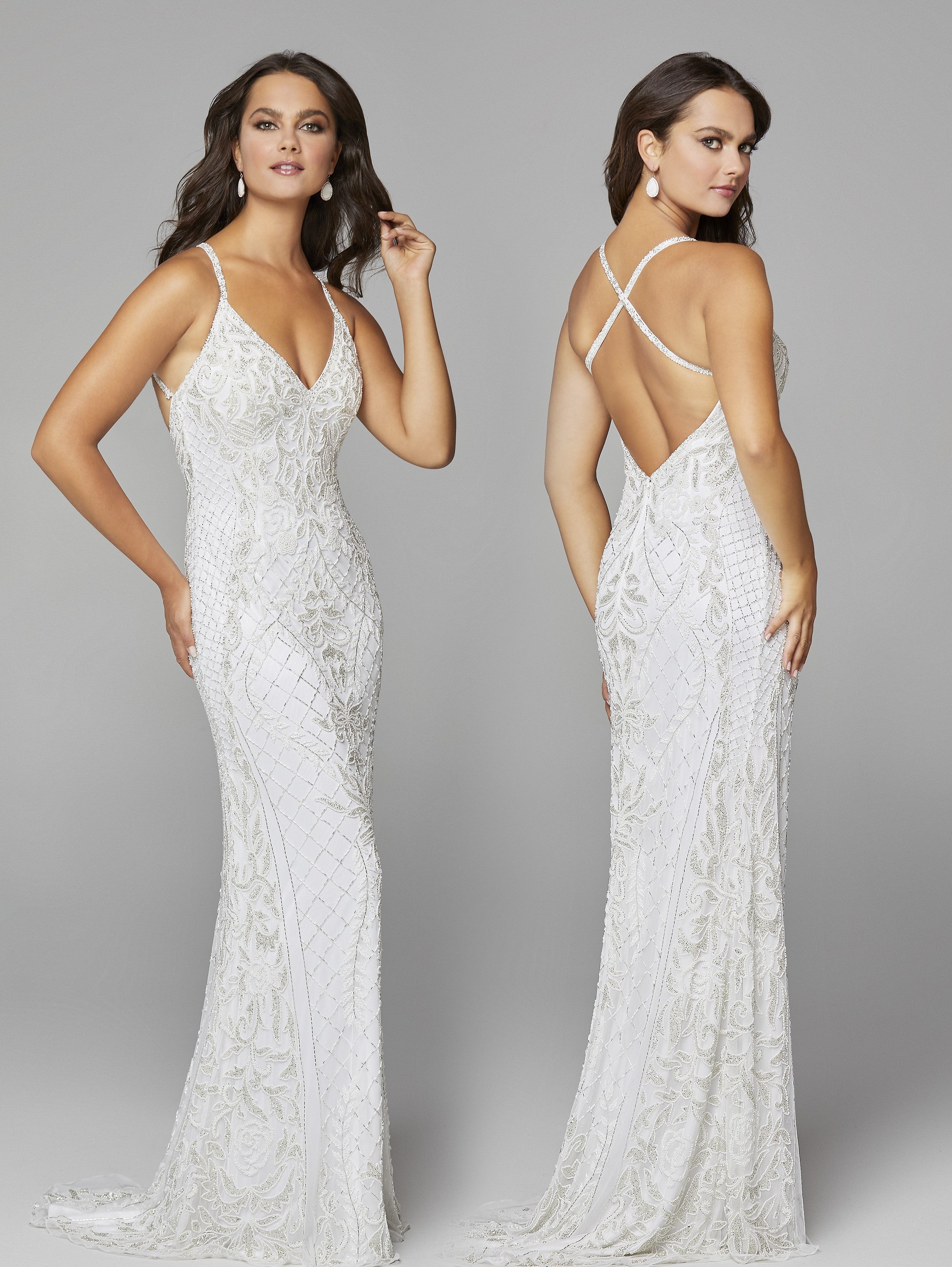 Primavera Couture 3428 Size 22 Yellow Embellished beaded v neckline prom dress Evening Gown - Image 19