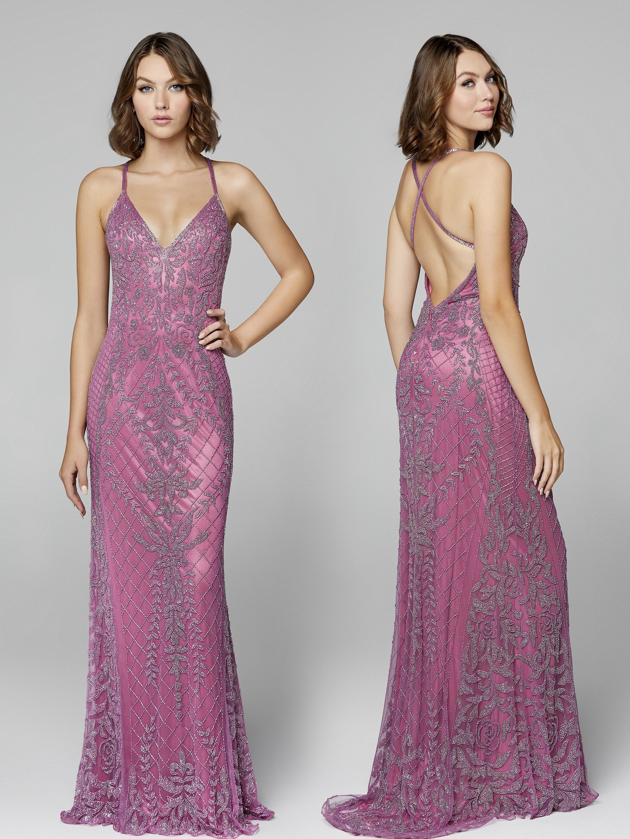 Primavera Couture 3428 Size 22 Yellow Embellished beaded v neckline prom dress Evening Gown - Image 20