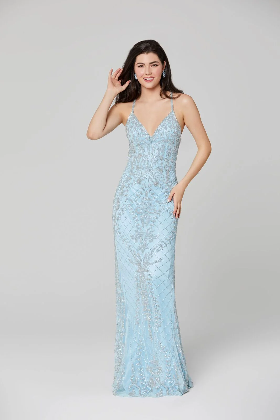 Primavera Couture 3428 Size 22 Yellow Embellished beaded v neckline prom dress Evening Gown - Image 22