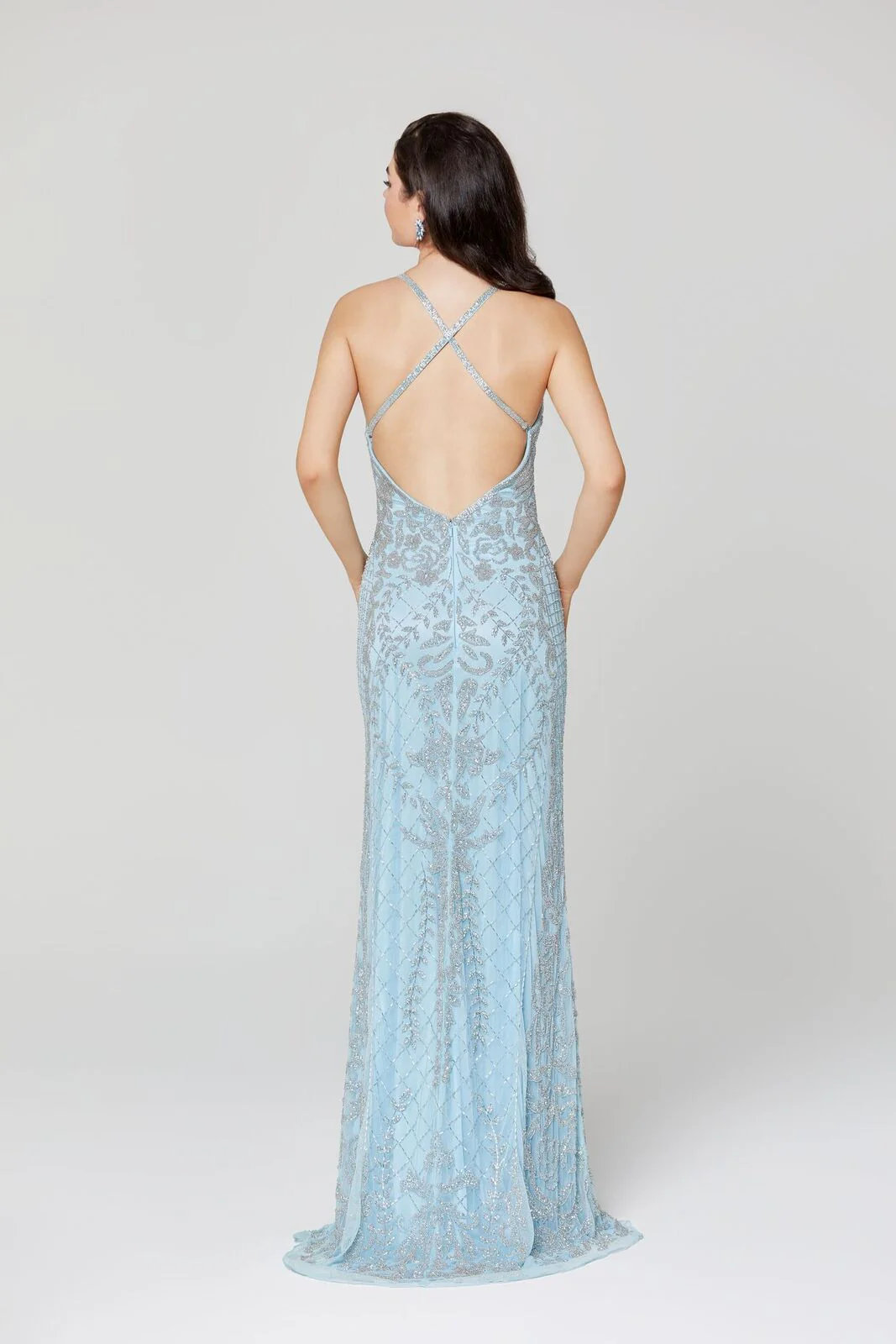 Primavera Couture 3428 Size 22 Yellow Embellished beaded v neckline prom dress Evening Gown - Image 23