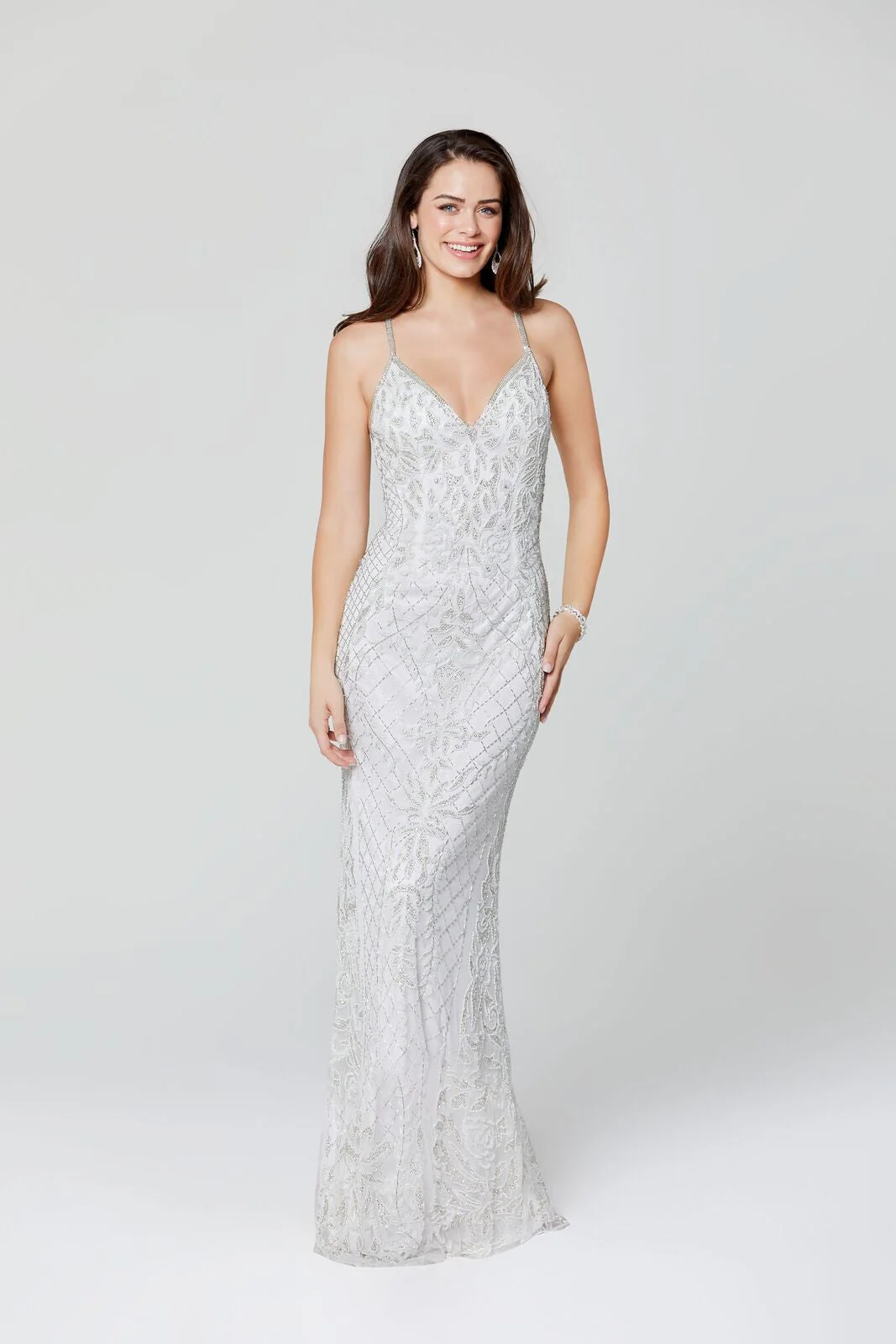 Primavera Couture 3428 Size 22 Yellow Embellished beaded v neckline prom dress Evening Gown - Image 25