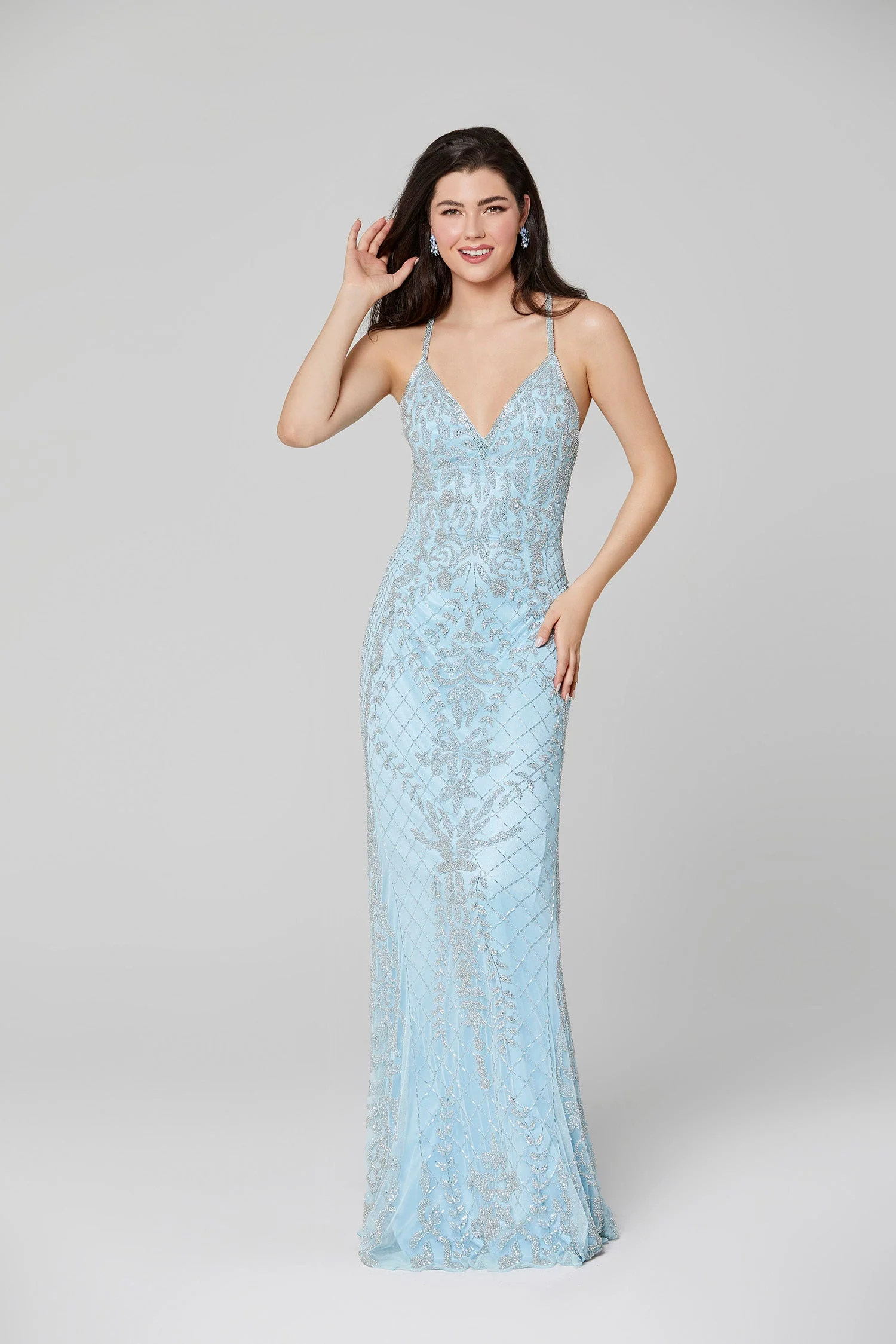 Primavera Couture 3428 Size 22 Yellow Embellished beaded v neckline prom dress Evening Gown - Image 30