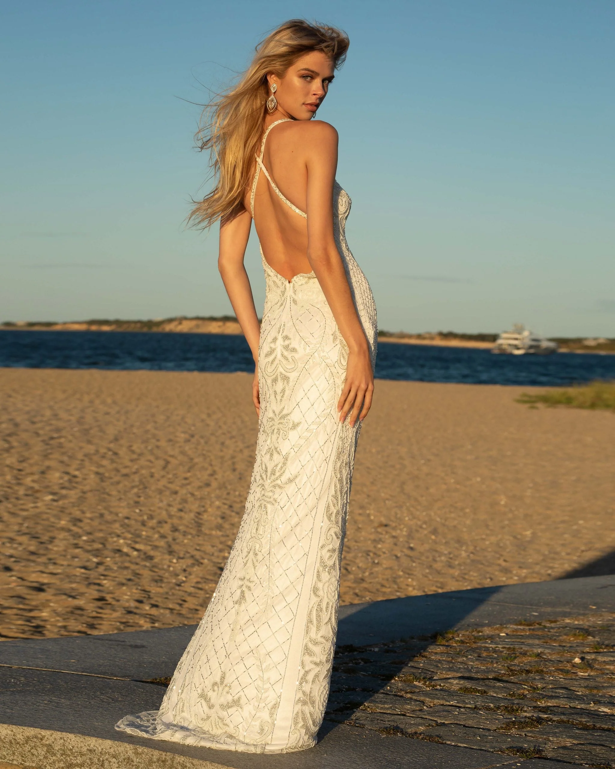 Primavera Couture 3428 Size 22 Yellow Embellished beaded v neckline prom dress Evening Gown - Image 31