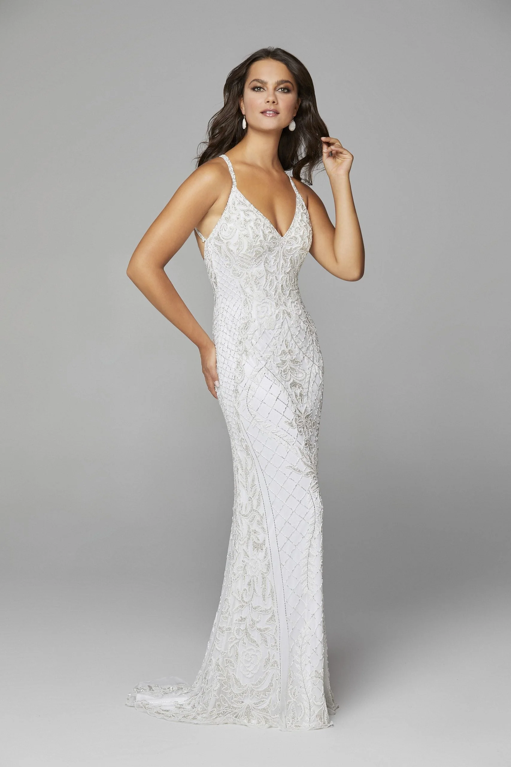 Primavera Couture 3428 Size 22 Yellow Embellished beaded v neckline prom dress Evening Gown - Image 35