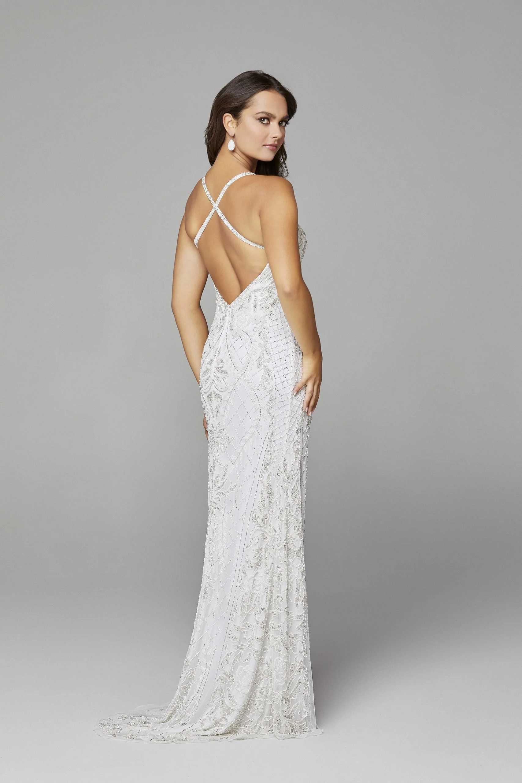 Primavera Couture 3428 Size 22 Yellow Embellished beaded v neckline prom dress Evening Gown - Image 36