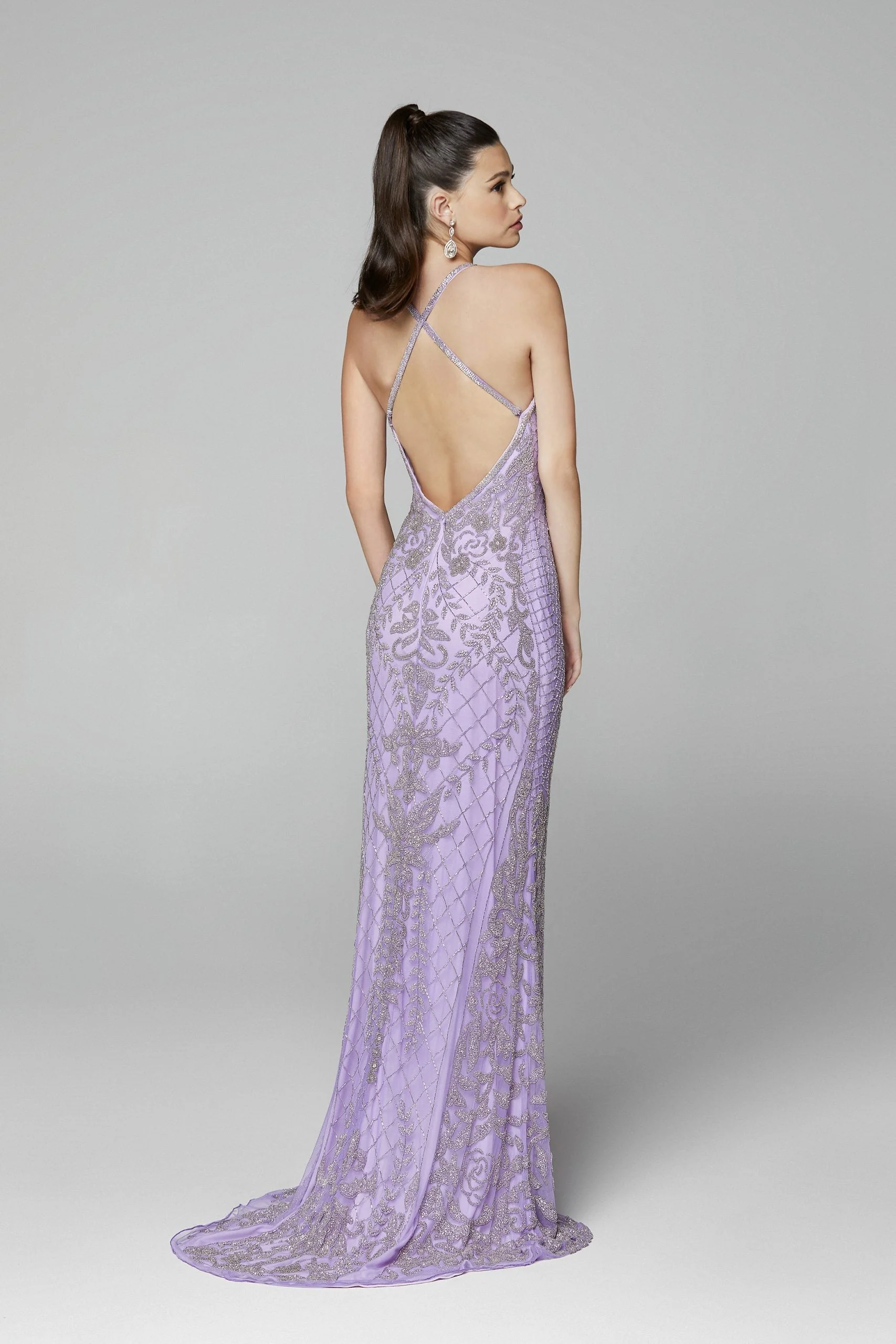 Primavera Couture 3428 Size 22 Yellow Embellished beaded v neckline prom dress Evening Gown - Image 39