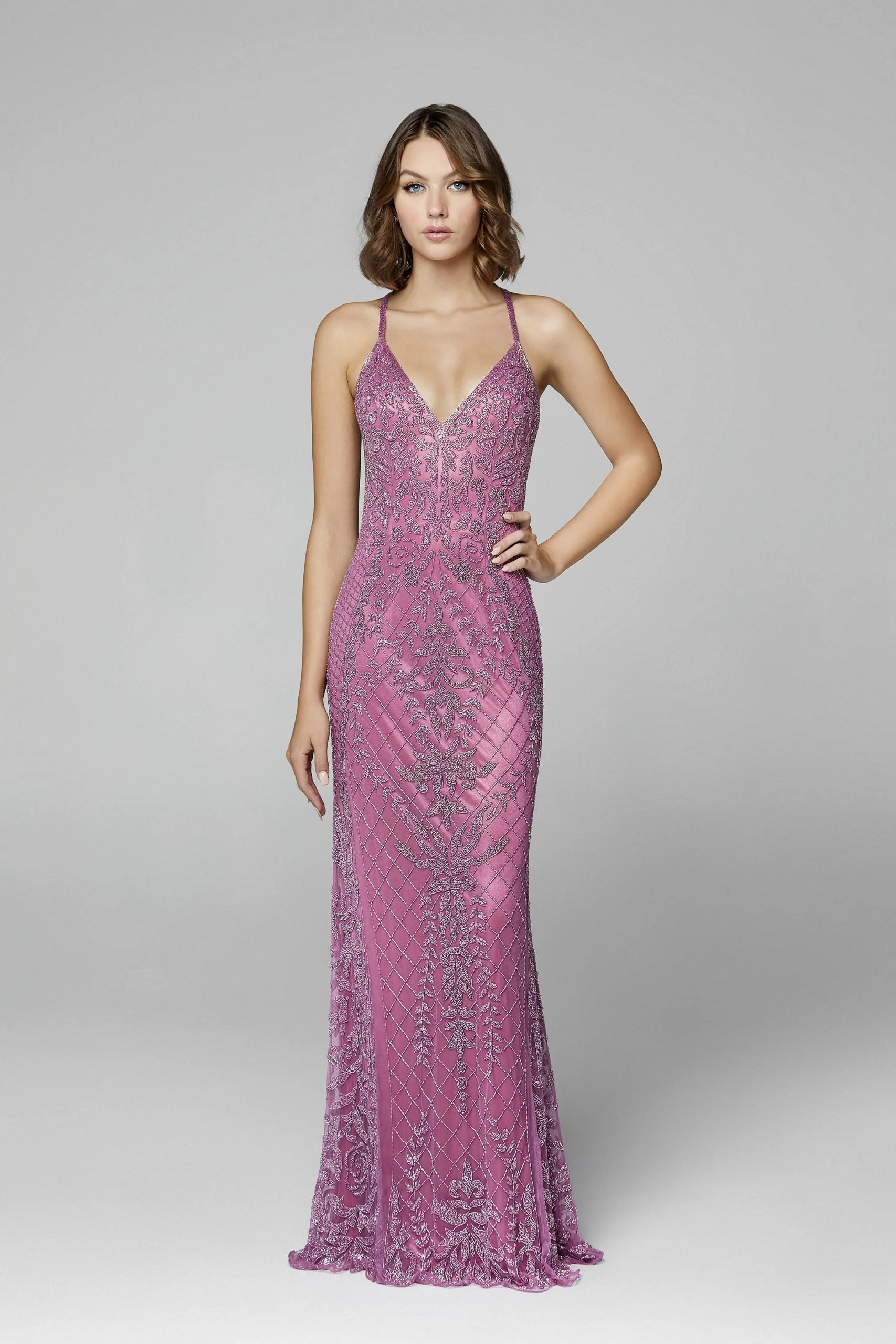 Primavera Couture 3428 Size 22 Yellow Embellished beaded v neckline prom dress Evening Gown - Image 46