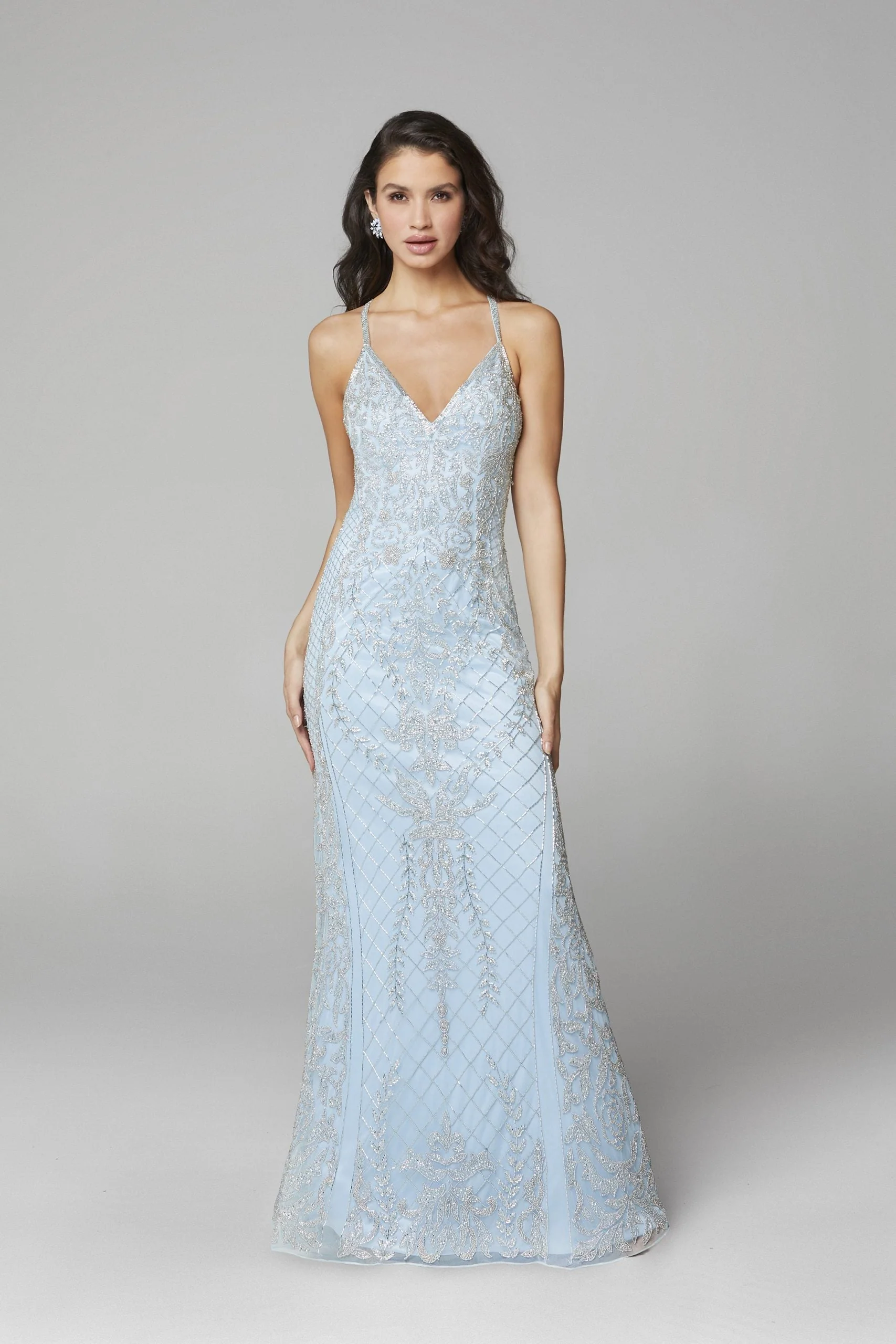 Primavera Couture 3428 Size 22 Yellow Embellished beaded v neckline prom dress Evening Gown - Image 6