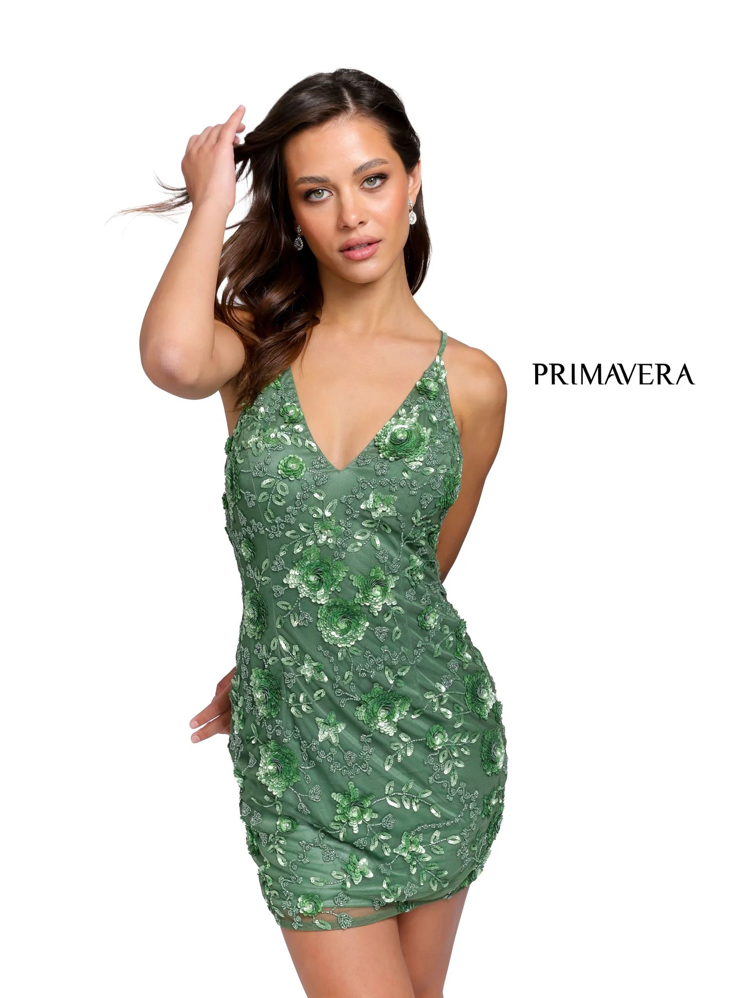 Primavera Couture 3519 size 8 Orange Cocktail Dress sequin Homecoming Gown Formal - Image 41