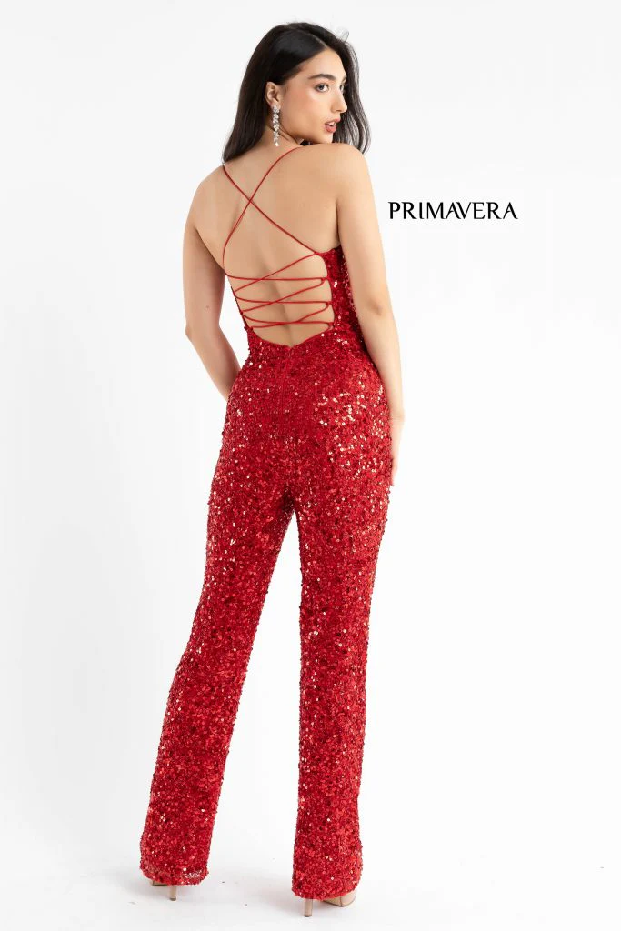 Primavera Couture 3774 Size 0 Neon Pink Jumpsuit - Image 8