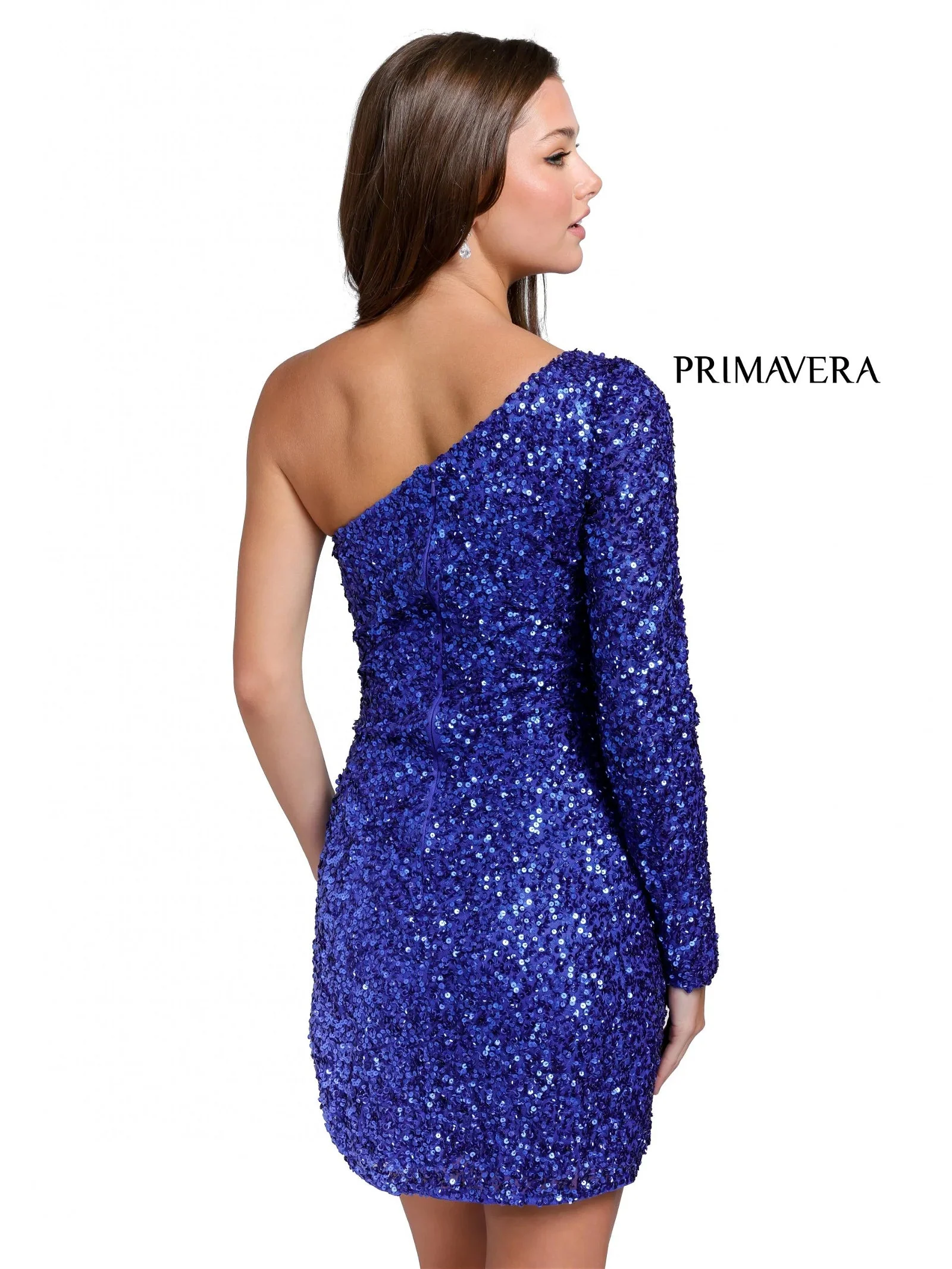 Primavera Couture 3860 Homecoming Cocktail Dress Fitted sequin beaded short - Image 22