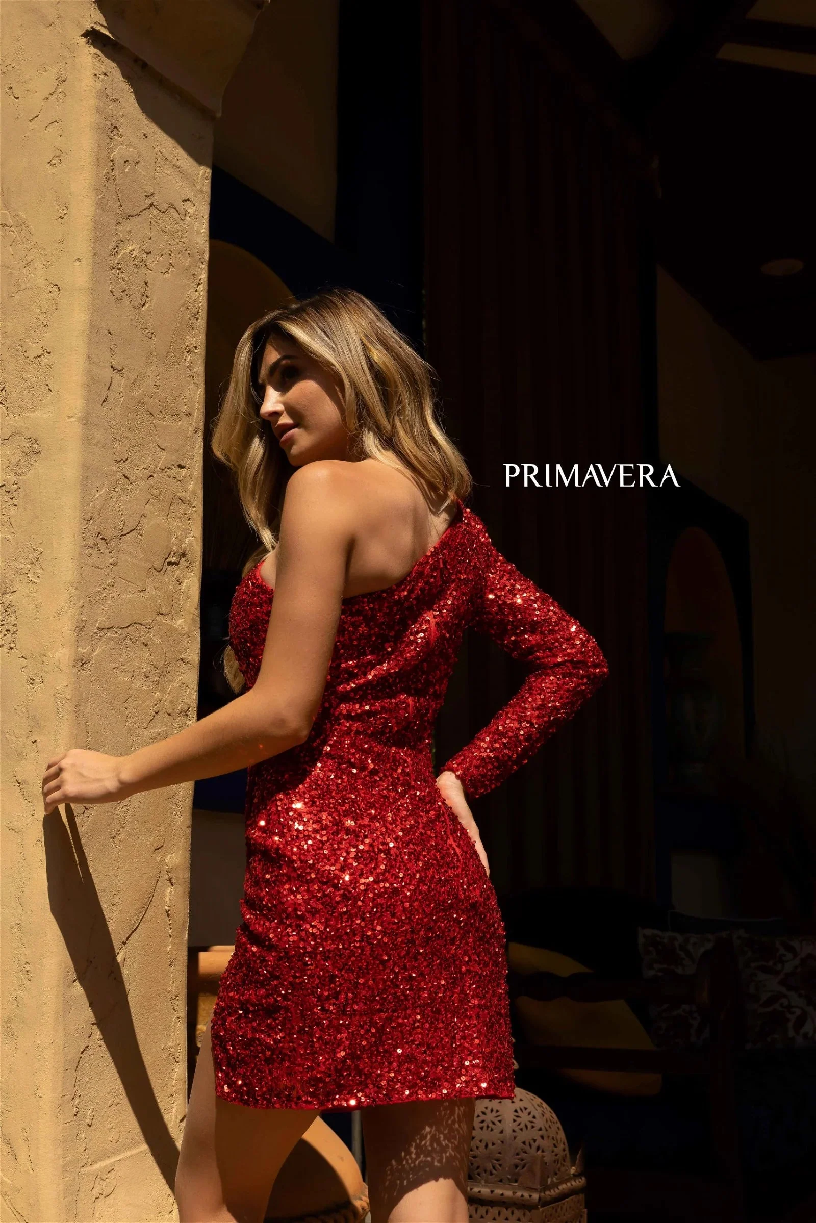 Primavera Couture 3860 Homecoming Cocktail Dress Fitted sequin beaded short - Image 23