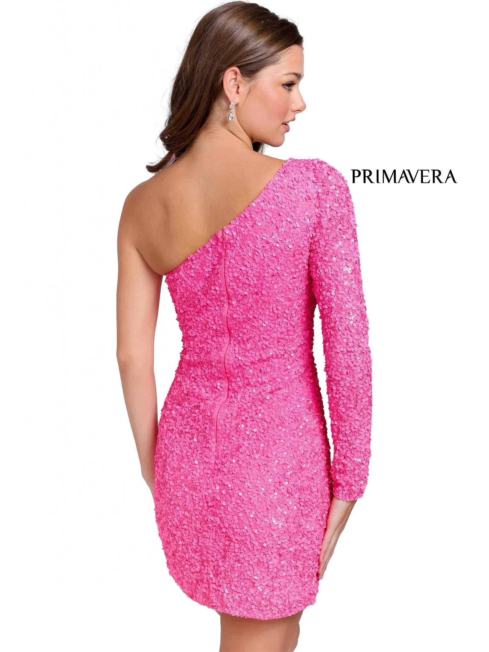 Primavera Couture 3860 Homecoming Cocktail Dress Fitted sequin beaded short - Image 28