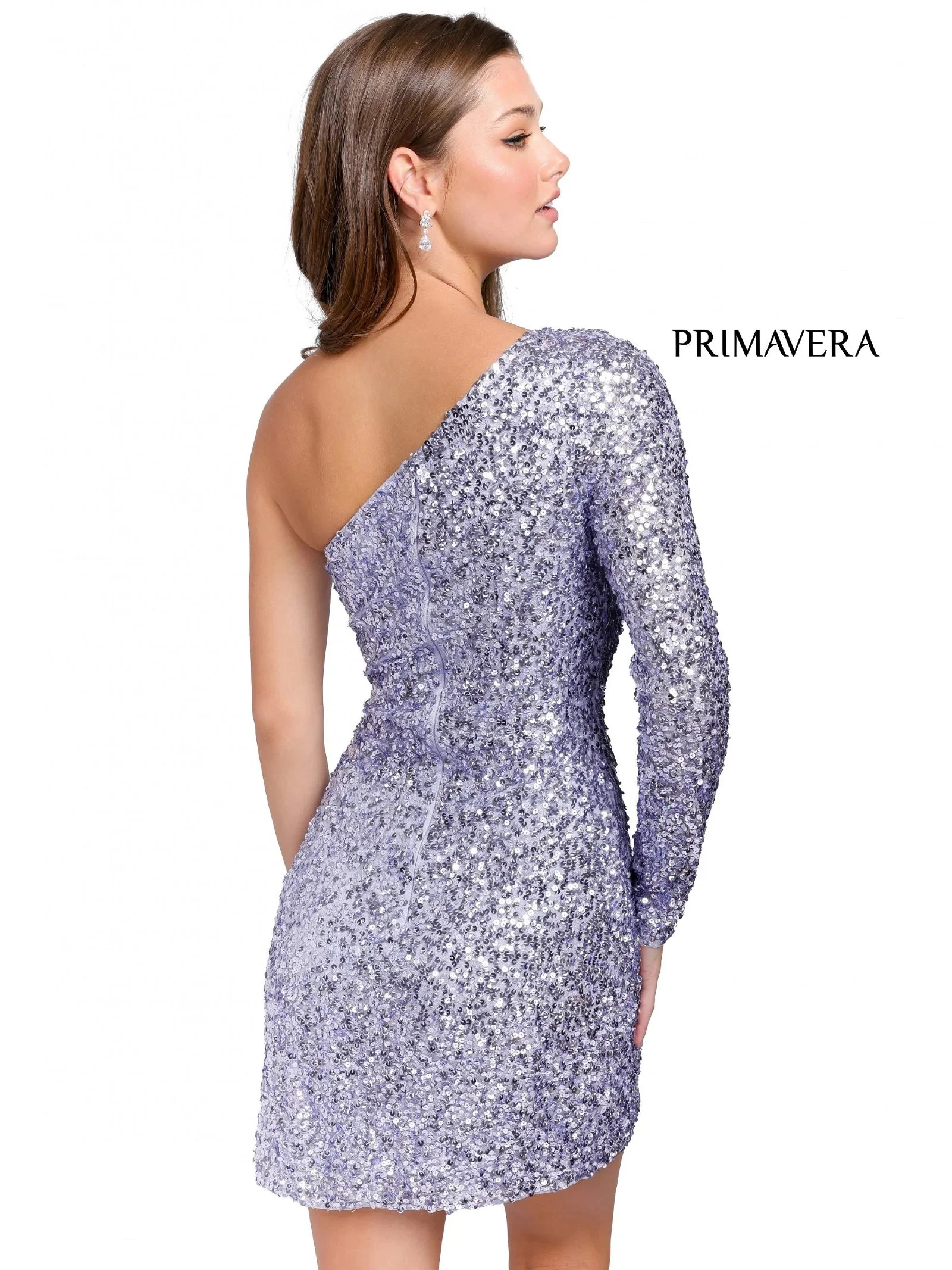 Primavera Couture 3860 Homecoming Cocktail Dress Fitted sequin beaded short - Image 35