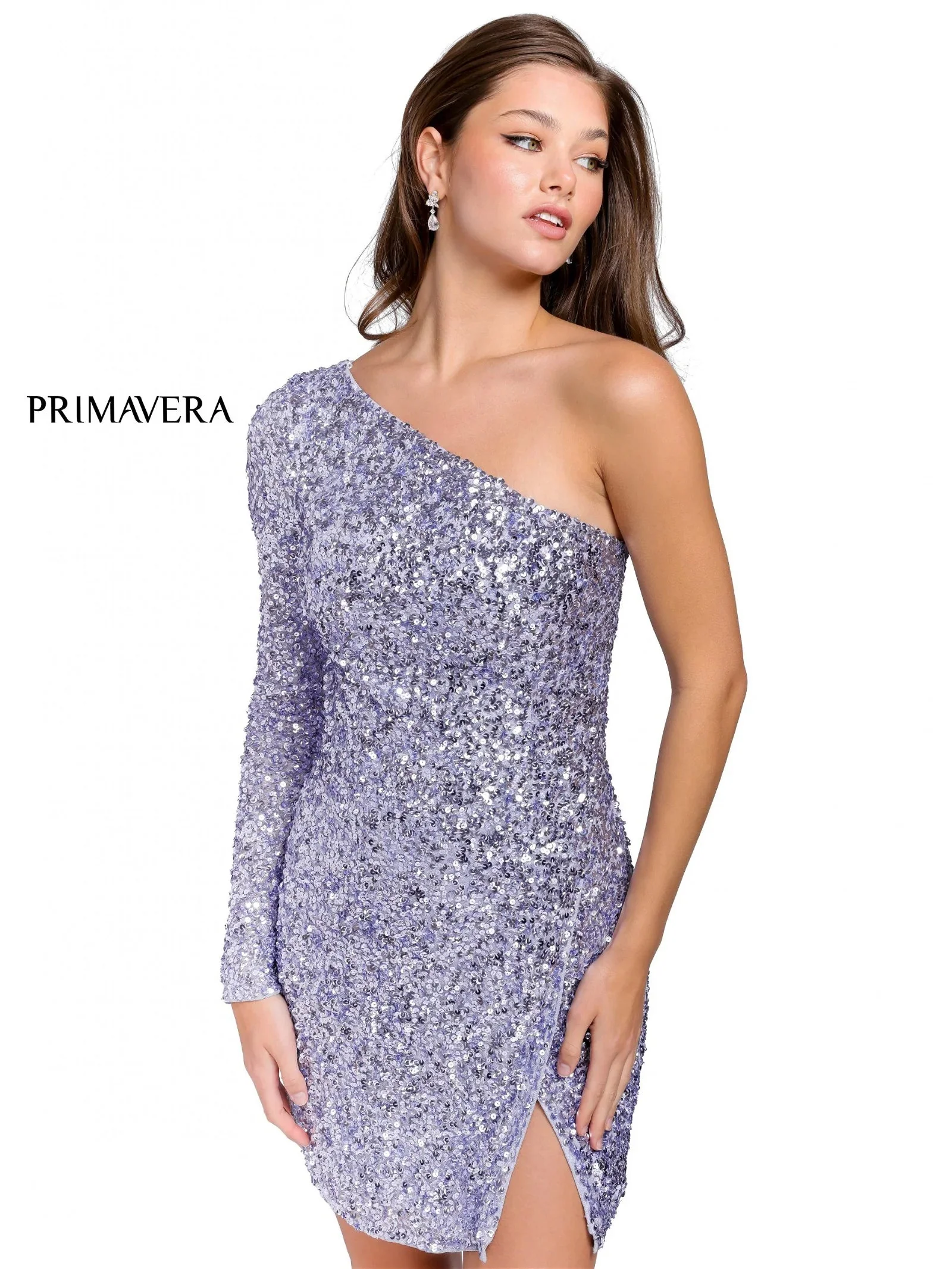 Primavera Couture 3860 Homecoming Cocktail Dress Fitted sequin beaded short - Image 9