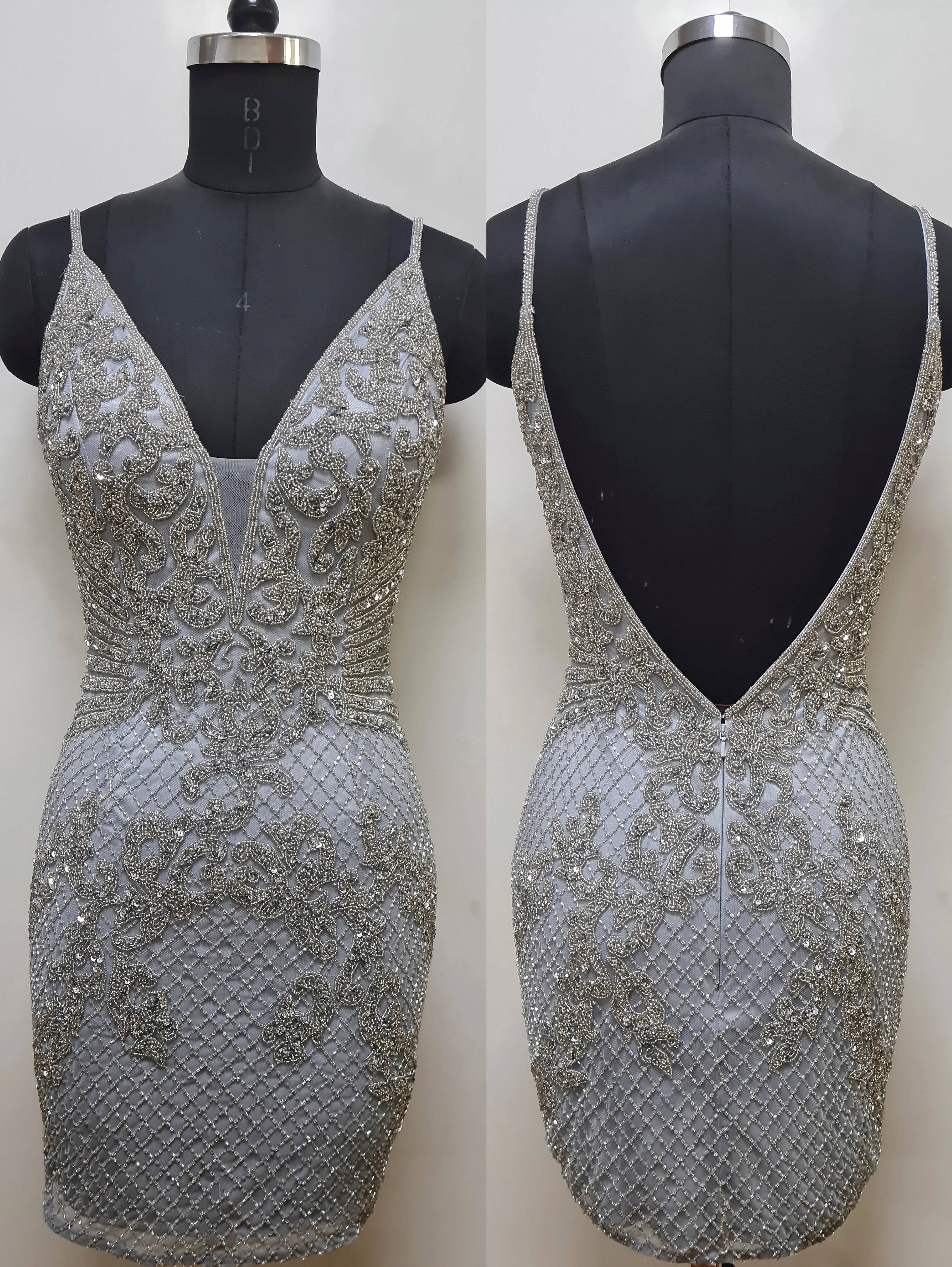 Primavera Couture 4012 V-Back Homecoming Cocktail Dress - Image 4