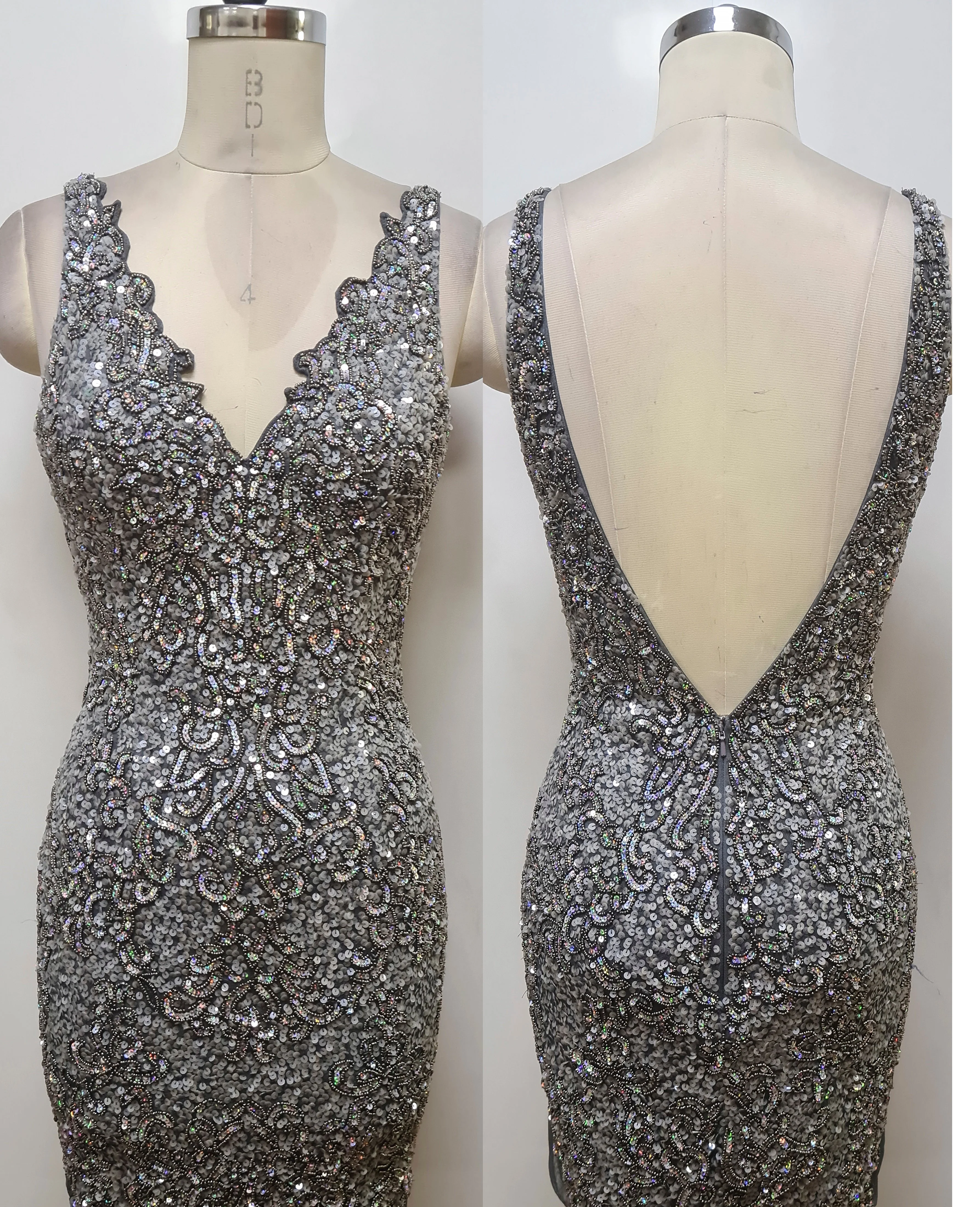 Primavera Couture 4017 Scalloped Sequins Cocktail Dress - Image 12