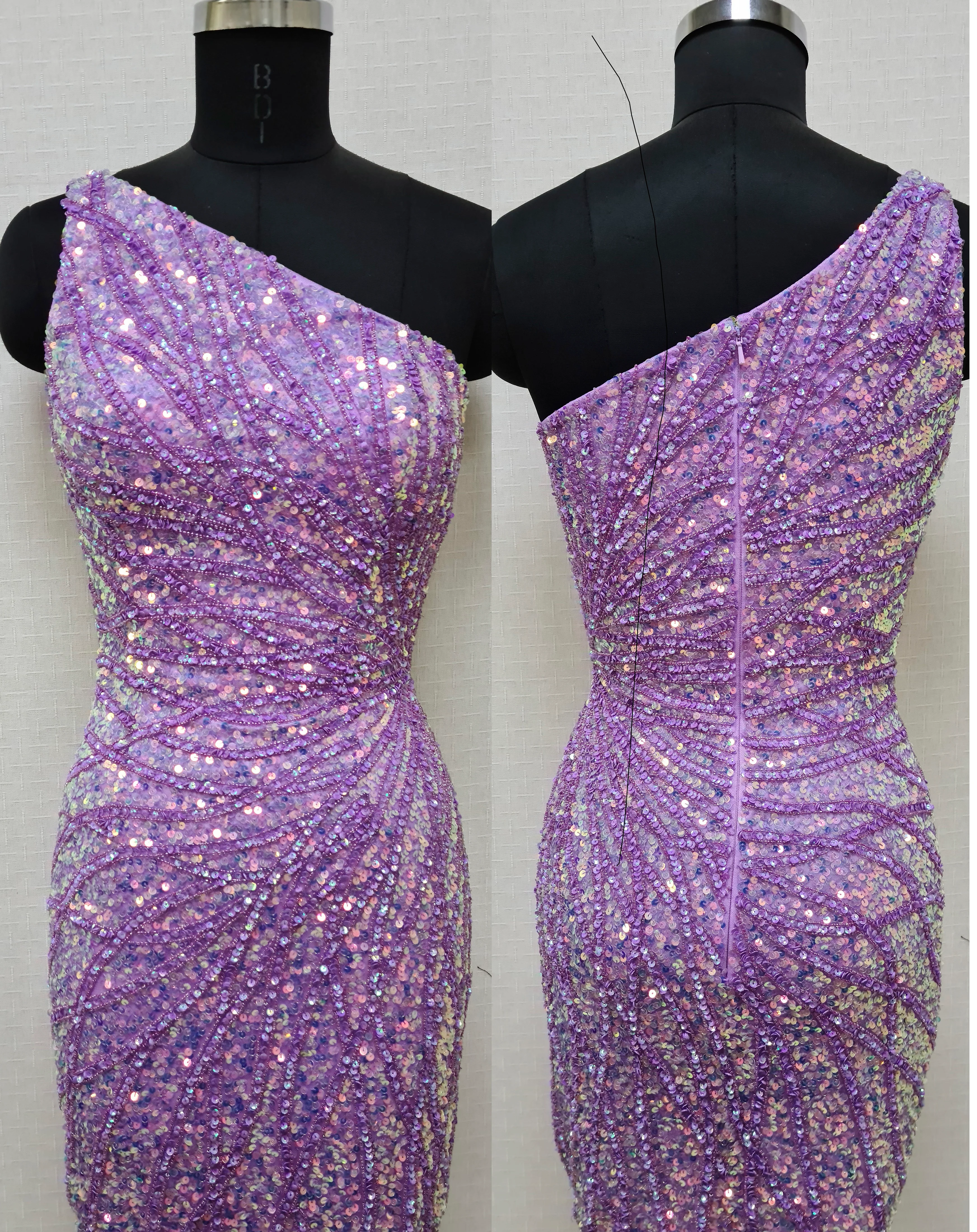 Primavera Couture 4021 One Shoulder Cocktail Dress - Image 14