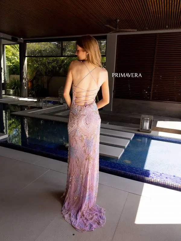 Primavera Couture 4156 Prom Dress Beaded Fitted Sequin - Image 14