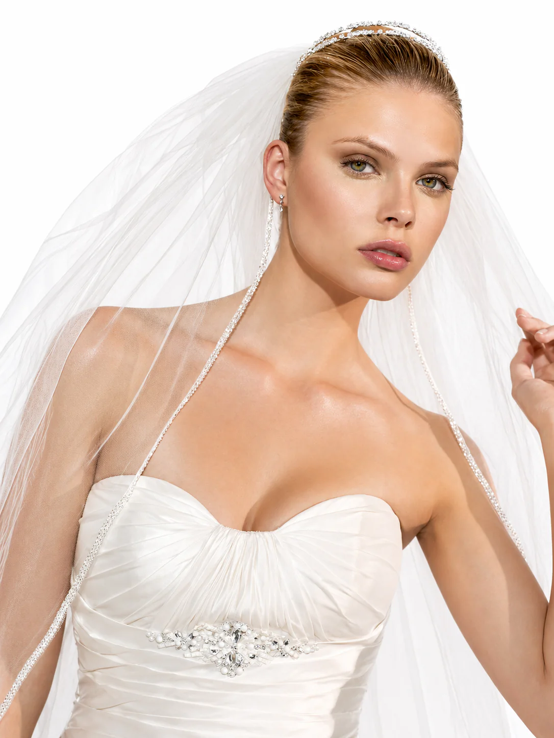 Pronovias Capri Size 10 Wedding Dress Pickups Ballgown - Image 3