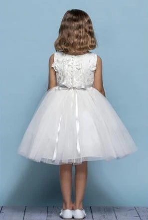 Rosebuds 5135 Short Flared Flower Girl Dress Tulle Party Formal Gown - Image 2