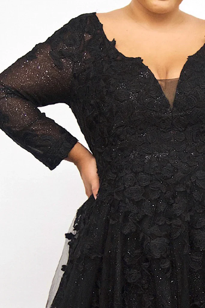 Sydneys Closet SC5267 Shirley Wedding Dress lace long sheer sleeves - Image 7