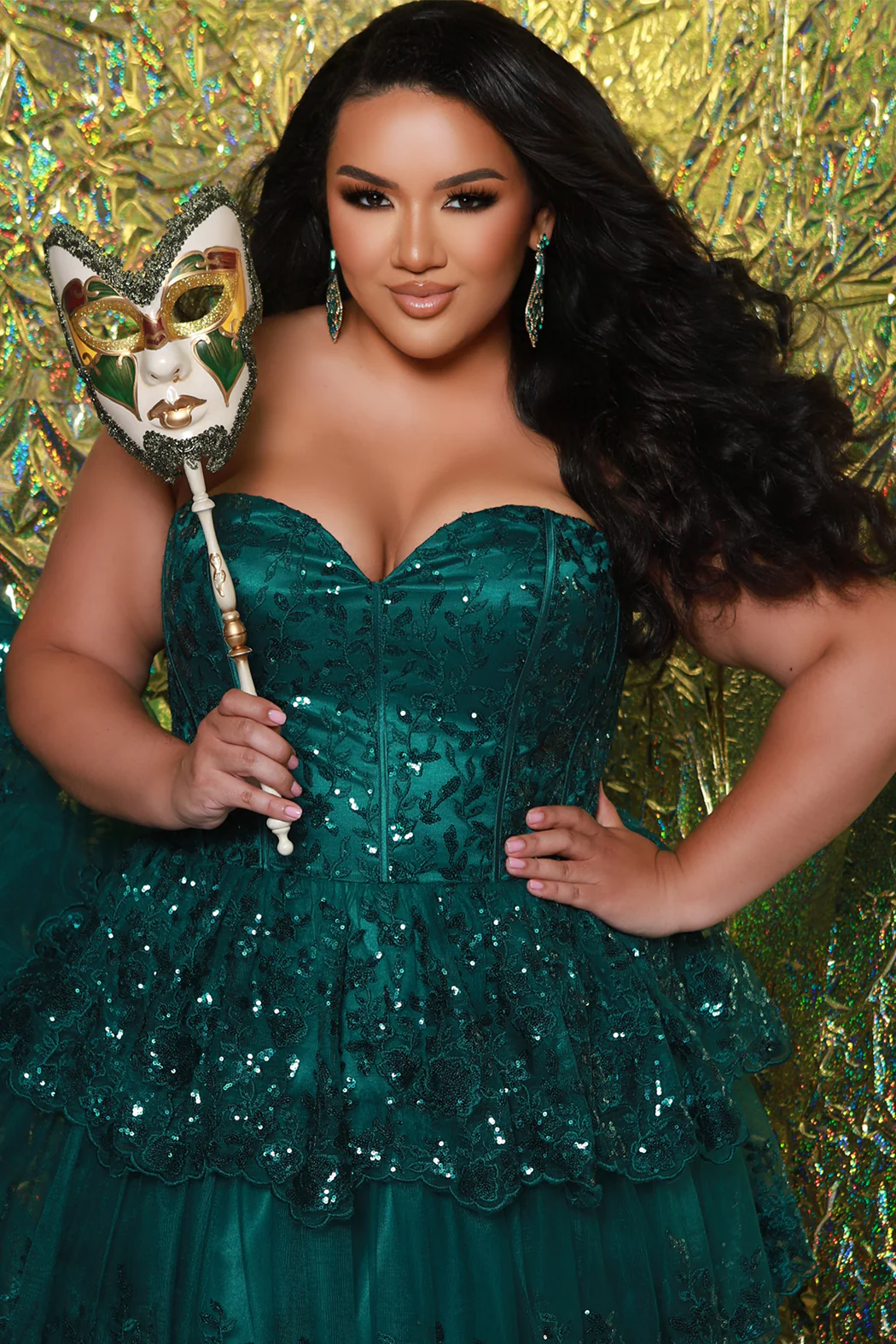 Sydney's Closet SC7398 Size 20 Burgundy Formal Dress Plus Sized - Image 5