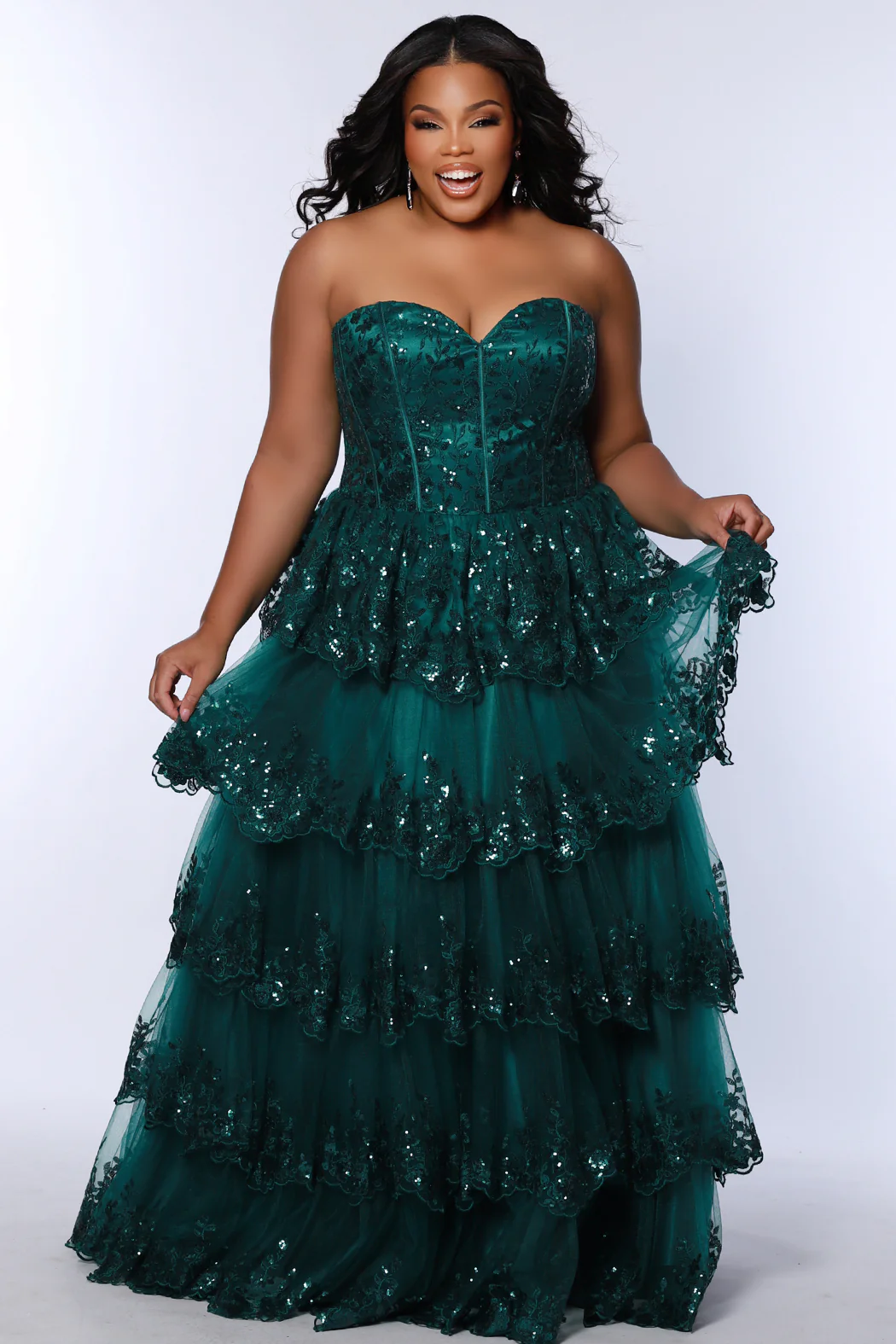 Sydney's Closet SC7398 Size 20 Burgundy Formal Dress Plus Sized - Image 6
