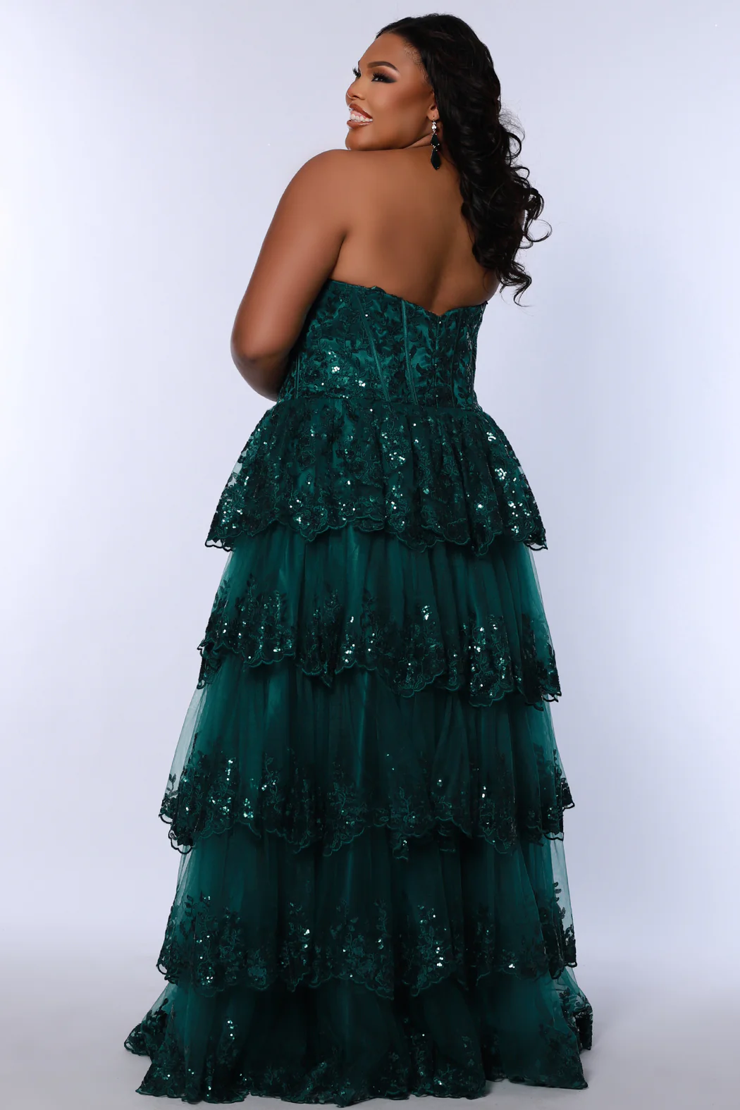 Sydney's Closet SC7398 Size 20 Burgundy Formal Dress Plus Sized - Image 7