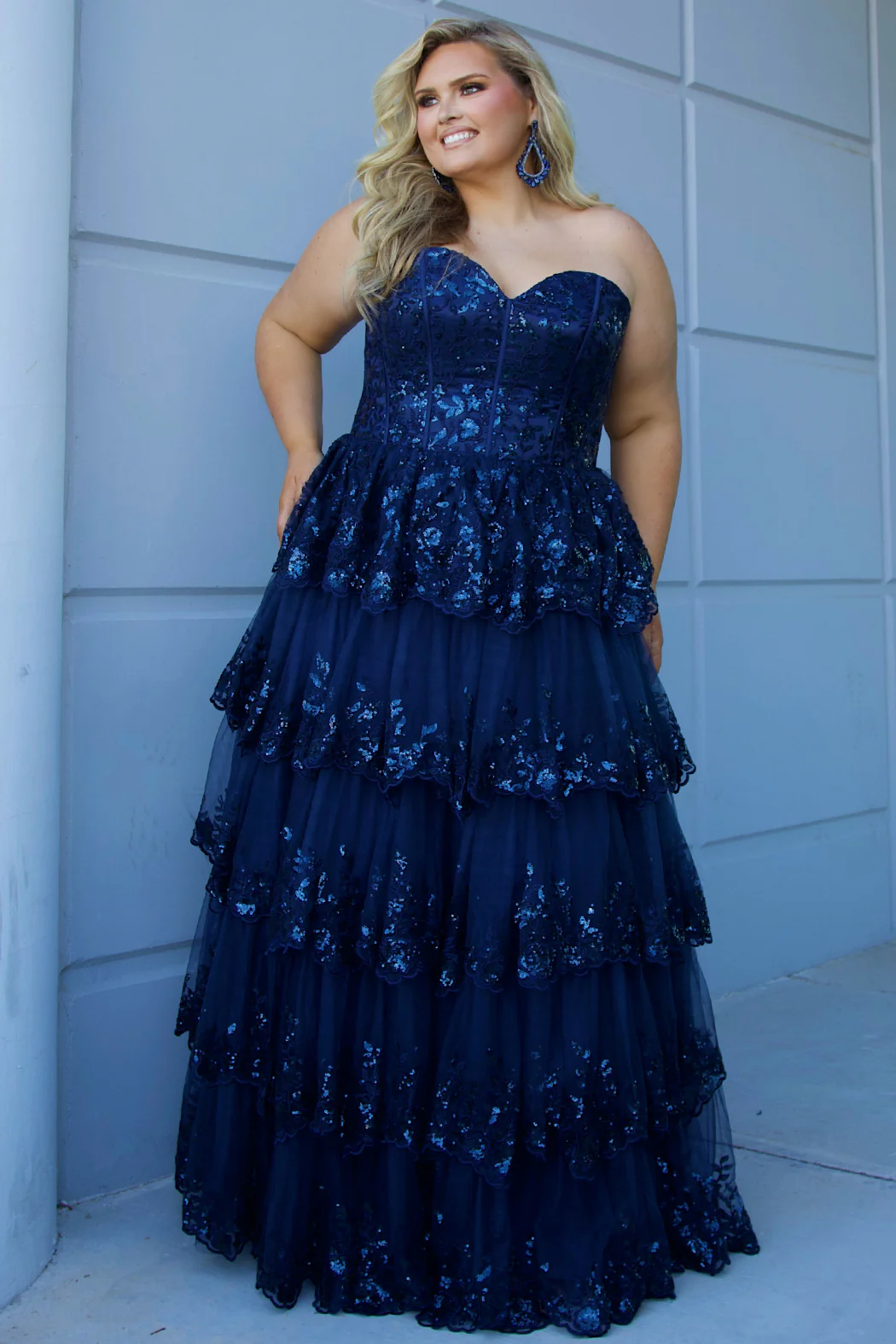 Sydney's Closet SC7398 Size 20 Burgundy Formal Dress Plus Sized - Image 8