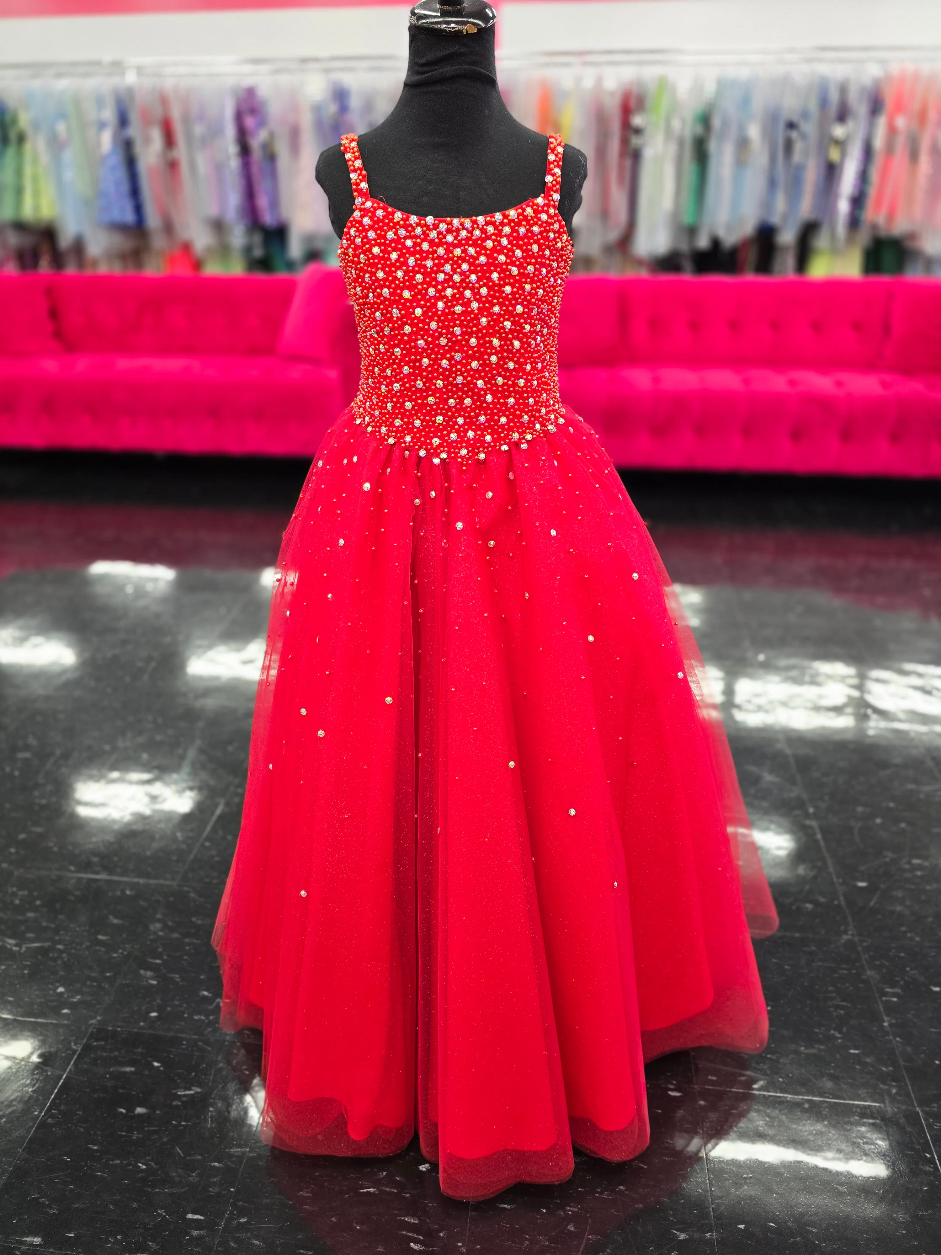 Tiffany Princess 13739 Girls Pageant Dress Tulle Pearl Beaded A Line Corset Ball Gown Preteen - Image 5