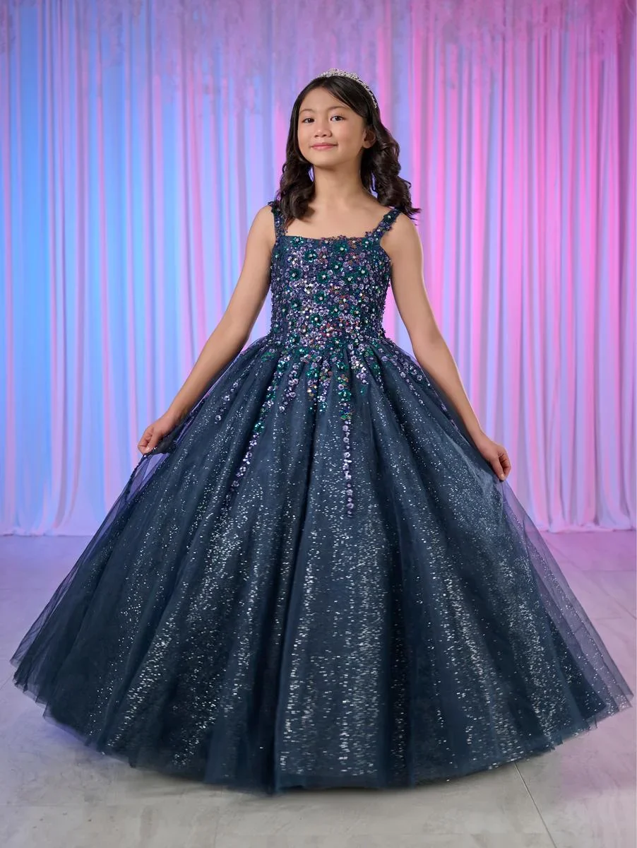 Tiffany Princess 13769 Girls Pageant Dress Shimmer Tulle Beaded A Line Tulle Corset Ballgown - Image 2