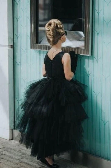 Tip Top 5658 Size 10 Aqua Girls Layered High Low Dress Formal - Image 10